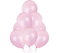 Shatchi, 50 palloncini in lattice rosa chiaro di qualità, per matrimonio, compleanno, anniversario, battesimo, comunione, feste, baloon celebrazioni, 30,5 cm
