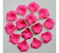 SHATCHI Blu/Rosso/Bianco/Viola/Rosa Seta petali Festa della Mamma Coriandoli Anniversario Decorazione da Tavolo Battesimo Fiori Scatter, (100 pz-5000 pz), 300pcs, 11617-ROSE-PETALS-DARK-PINK-300