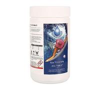 SHATCHI BLUE SPARKLE Dispenser Pastiglie Cloro da 1 Kg Pastiglie a rilascio lento, Adatto a Tutte le Vasche Idromassaggio, Spa e Piscine Trattamento Acqua 50 x 20g