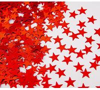 SHATCHI Coriandoli da tavola con stelle rosse da 14 grammi, per compleanno, matrimonio, anniversario, Natale, festa (SHATCHI)