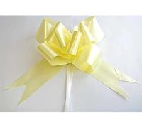 SHATCHI Fiocchi grandi da 50 mm/5 cm per pareti di feste, confezioni regalo, alberi di Natale, matrimoni, cesti di compleanno decorazione fiorista, giallo chiaro, 20pz, 125750