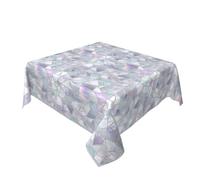 Shattered Mirror Ice Texture Tovaglia Lavabile Dinng Table Covers Decorative Per Cucina 60 "X 60"