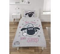 Ufficiale Shaun The Sheep Love Sonno Set Copripiumino Singolo Policotone
