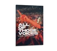 SHAUREWNYY 2 poster con scritta "All of Those Voices", decorazione artistica da parete in stile vintage, su tela, per soggiorno, camera da letto, 50 x 75 cm, con cornice