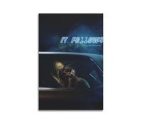SHAUREWNYY It Follows - Poster di film, decorazione artistica da parete, stile vintage, su tela, per soggiorno, camera da letto, 60 x 90 cm, senza cornice