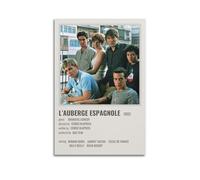 SHAUREWNYY L'Auberge Espagnole - Poster decorativo da parete, stile vintage, su tela, per soggiorno, camera da letto, 30 x 45 cm, senza cornice