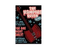 SHAUREWNYY Poster con musica The Vampire Queen, decorazione artistica da parete vintage su tela, poster decorativo per soggiorno, camera da letto, 20 x 30 cm, senza cornice