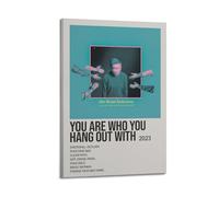 SHAUREWNYY Poster con scritta in inglese "You Are Who You Hang Out With The Front Bottoms You Are Who You Hang Out With Posters", decorazione artistica da parete vintage, poster decorativo per