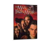SHAUREWNYY Poster decorativo da parete in stile vintage, con immagine di The Man in the Iron Mask, decorazione artistica da parete per soggiorno, camera da letto, 60 x 90 cm, con cornice