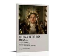 SHAUREWNYY Poster decorativo da parete in stile vintage, con immagine di The Man in the Iron Mask, decorazione artistica da parete per soggiorno, camera da letto, 20 x 30 cm, con cornice