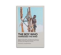 SHAUREWNYY Poster decorativo da parete in stile vintage, con scritta "The Boy Who Harnessed The Wind", per soggiorno, camera da letto, 30 x 45 cm, senza cornice