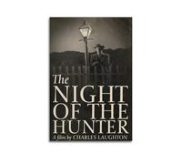 SHAUREWNYY Poster decorativo da parete vintage del film The Night of The Hunter, decorazione artistica da parete per soggiorno, camera da letto, 60 x 90 cm, senza cornice, stile