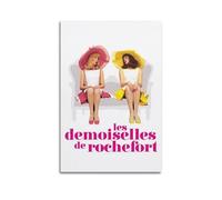 SHAUREWNYY Poster Les Demoiselles De Rochefort, decorazione artistica da parete in stile vintage, per soggiorno, camera da letto, 50 x 75 cm, senza cornice