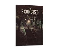 SHAUREWNYY The Exorcist Movie - 4 poster, decorazione artistica da parete estetica vintage su tela, poster decorativo per soggiorno, camera da letto, 30 x 45 cm, con cornice