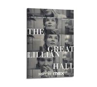 SHAUREWNYY The Great Lillian Hall - Poster estetico da parete, decorazione artistica da parete vintage, su tela, poster decorativo per soggiorno, camera da letto, 20 x 30 cm, con cornice