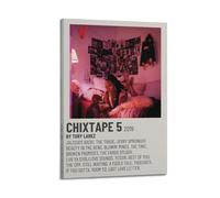 SHAUREWNYY Tory Lanez - Poster estetico da parete, decorazione artistica da parete, stile vintage, su tela, per soggiorno, camera da letto, 60 x 90 cm, stile cornice