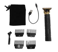 Shaving Machines for Men Beard Shaver T Shaped Electric Hair Clipper Set Men Professional Cordless Rechargeable Barbers Beard Trimmer Shaver Kit for Home Grooming Cutting Black (Black)