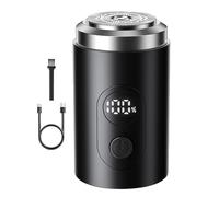 Shaving Razors for Men, Floating Head Silent Rechargeable Shaver, Aluminum Alloy Long Battery Life, Waterproof Grooming Tool, Digital Display, Ideal for Men, Husbands, Boyfriends, 8.2x3.6x3.5cm