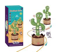 SHAVINGFUN Cactus Che Balla e ripete,Giocattolo di Carino Cactus Ballante, Giocattolo Cactus Che Repete Cactus Peluche Danza per Bambini Adulti(Canto 120+Danza+Registrazione+Illuminazione)