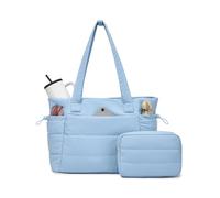 Shavont Borsa Shopper e Borsa a Mano per Donna, Set 2 Pezzi, Borsa Imbottita Grande 23L, Borsa da Lavoro per Laptop 15,6 Pollici