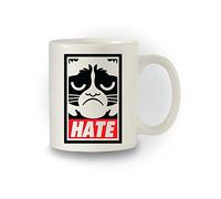 Shaw Tshirts Grumpy Cat Inspired 'odio divertente tazza