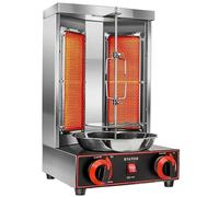 Shawarma Grill Machine, fornello per pollo Shawarma con 2 bruciatori, griglia verticale a propano, forno per girarrosto, per uso domestico e ristorante