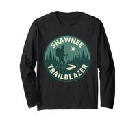 Shawnee Trailblazer Camicia Retro Forest Trail Illinois Hike Maglia a Manica