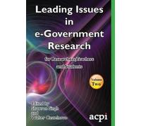 Shawren Singh Walter Cast Leading Issues in e-Government Research Vo (Tascabile)
