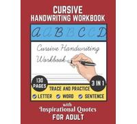 Shayan Senior Cursive Handwriting Workbook For Adult with Inspiratio (Tascabile)