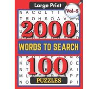 Shayan Senior Large Print 2000 Words to Search 100 Puzzles Vol-5 (Tascabile)