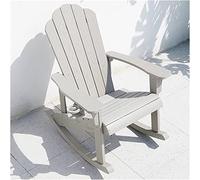 ShAzanz Poltrona Posti a sedere all'aperto per gli adulti, All Weather Front Porch Sedia a dondolo per esterno/ponte/giardino/piscina/cortile, Carico 330 libbre(Ashy)
