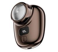 Shazor - Rasoio elettrico da uomo: dispositivo di rasatura da viaggio compatto, depilazione facciale e potente, senza fili, ricaricabile, ergonomico, kit di preparazione