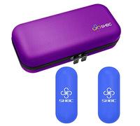 SHBC - Custodia da viaggio per diabetici con 2 pacchetti di ghiaccio, borsa refrigerante per medicinali, colore: viola…