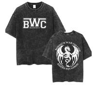 SHBCTGJ T-Shirts Basgiath War College Fourth Wing Tees Stile Vintage Effetto Slavato Maglietta Stampata A Maniche Corte Uomo/Donna Cotone Top-h||s