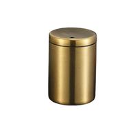 SHBHWS 2 contenitori for stuzzicadenti, Dispenser for Bastoncini di Cotone, Scatola immagazzinaggio Portatile Semplice e Creativa for la casa per Cucina e Ristorante(Gold)