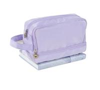 SHBHWS Astuccio Portamatite Astucci for matite di grande capacità, astuccio for matite carino a tre strati, portapenne for studenti e insegnanti, portapenne Per Studenti(Light purple)