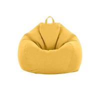 SHBHWS Copridivano Lazy Sofa, copridivano Elasticizzato, sfoderabile e Lavabile per Il Relax All'aperto e al Chiuso(Yellow,M)