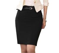 SHBHWS Gonna a Tubino da Donna, Vita Alta, sopra Il Ginocchio, Casual, Ufficio, Donna, Lavoro Corto, Formale, Nero, Grigio, Beige, gonne Aderenti per Il Lavoro o Le Feste(Black,L)