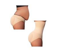 SHBHWS Guaina modellante dimagrante for donna, a vita alta con controllo della pancia e valorizzazione dei glutei Per Uso Quotidiano e Feste(Beige,XL)