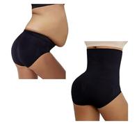 SHBHWS Guaina modellante dimagrante for donna, a vita alta con controllo della pancia e valorizzazione dei glutei Per Uso Quotidiano e Feste(Black,XXL)