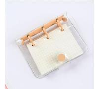 SHBHWS Mini quaderno a 3 fori fogli sciolti blocco note raccoglitore ad anelli quaderno for libri a mano diari forniture di cancelleria(Yellow)