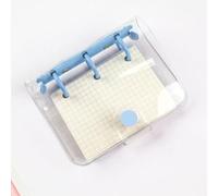 SHBHWS Mini quaderno a 3 fori fogli sciolti blocco note raccoglitore ad anelli quaderno for libri a mano diari forniture di cancelleria(Blue)