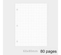 SHBHWS Mini quaderno a 3 fori fogli sciolti blocco note raccoglitore ad anelli quaderno for libri a mano diari forniture di cancelleria(80 pages)