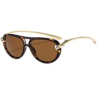 SHBHWS Occhiali da sole pilota a doppio raggio Per Uomo e Donna | Occhiali da sole da donna Occhiali da sole semplici casual da strada for esterni