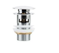 SHBHWS Pulsante di Scarico Pop-up Tappo for lavandino del Bagno Scolapiatti Rifiuti Lavabo Rubinetto Accessorio for lavabo Ottone Nero Oro per Cucina e Bagno(Chrome Silver-A)