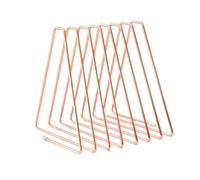 SHCHNA Fermalibri per Ufficio Scuola Fermalibri a Scomparsa, Pieghevoli in Metallo, creativi a Triangolo, Decorativi, durevoli ed Eleganti Decorativo(Pink-B)