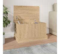 ShCuShan Contenitore Rovere Sonoma 50x30x28 cm Legno Multistrato,Cassa portaoggetti, Panca con portaoggetti, Cassapanca, panca scarpiera, Pouf Organizzatore, per corridoio