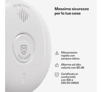 SHD by oneConcept SHD by oneConcept DOF Pro10 - Rilevatore di fumo, plastica, allarme: 85 dB, durata della batteria di 10 anni