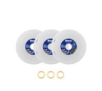 SHDIATOOL 115mm Disco Diamantato per Metallo - 22,23/15,875mm Disco Taglio | Lama per Ferro, Acciaio, Acciaio Inox, Alluminio Lamiere/Tubi, Angolare in Ferro, Tondini, per Sega Circolare 3 Pezzi