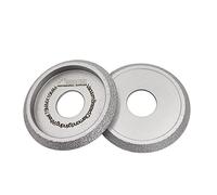 SHDIATOOL 75 mm diamantato profilo mola ruota altezza 10 mm convesso bordo curvo disco abrasivo scanalatura per pietra marmo granito roccia,2 pezzi